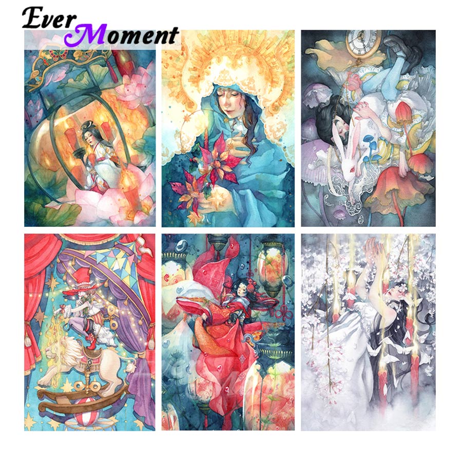 Home Decor Korea - Алмазная картина Ever Moment, портретная мультяшная