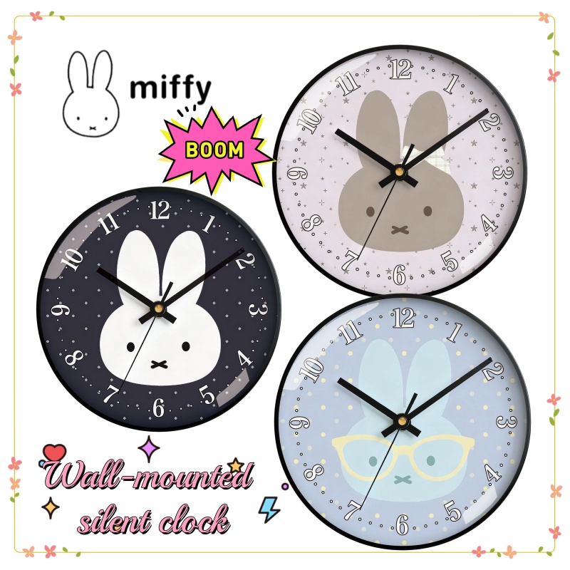 Home Decor Korea - Настенные часы Miffy: креативный дизайн, кварцевый