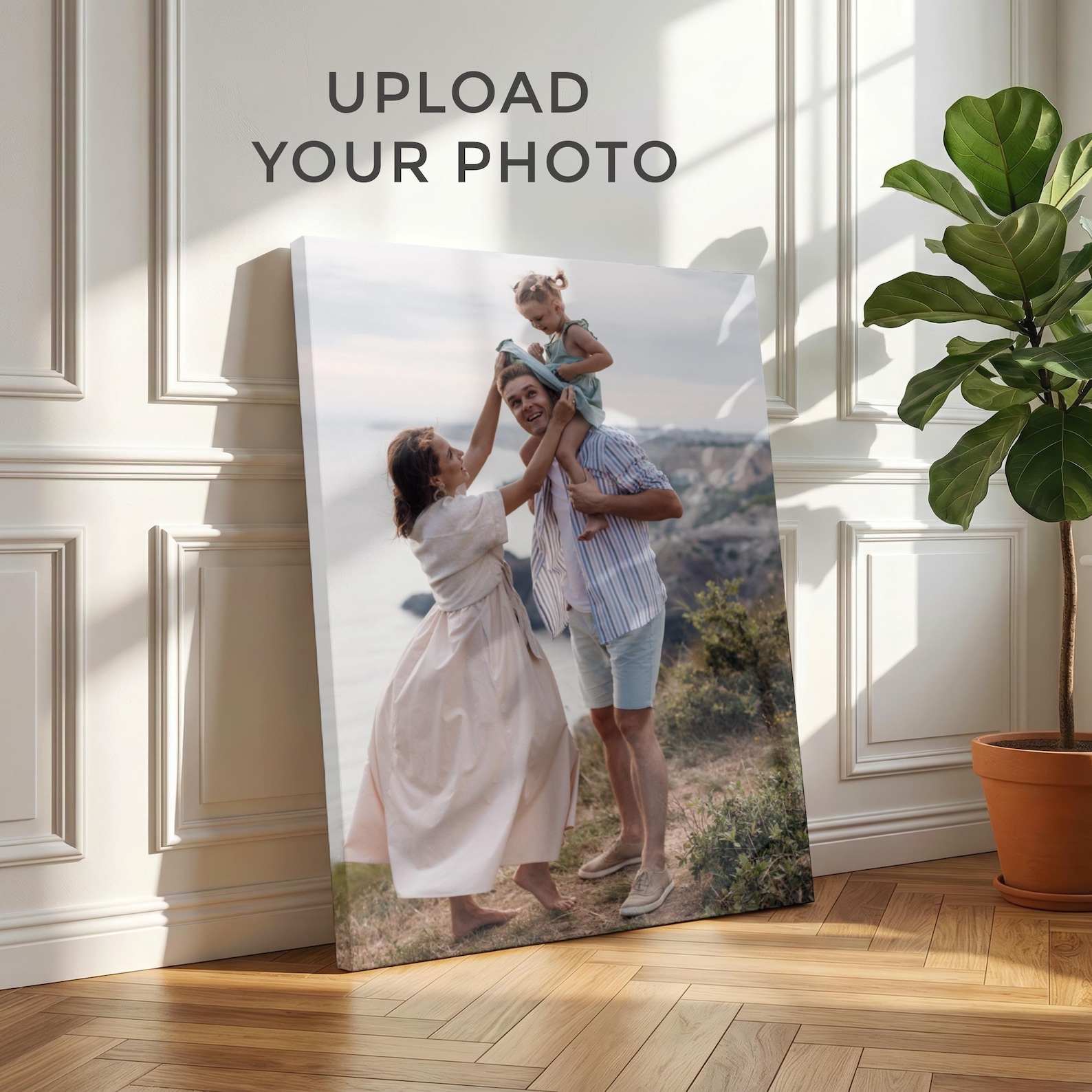 Home Decor For Birthday - Персонализированный фотохолст, Настенный декор с семейным