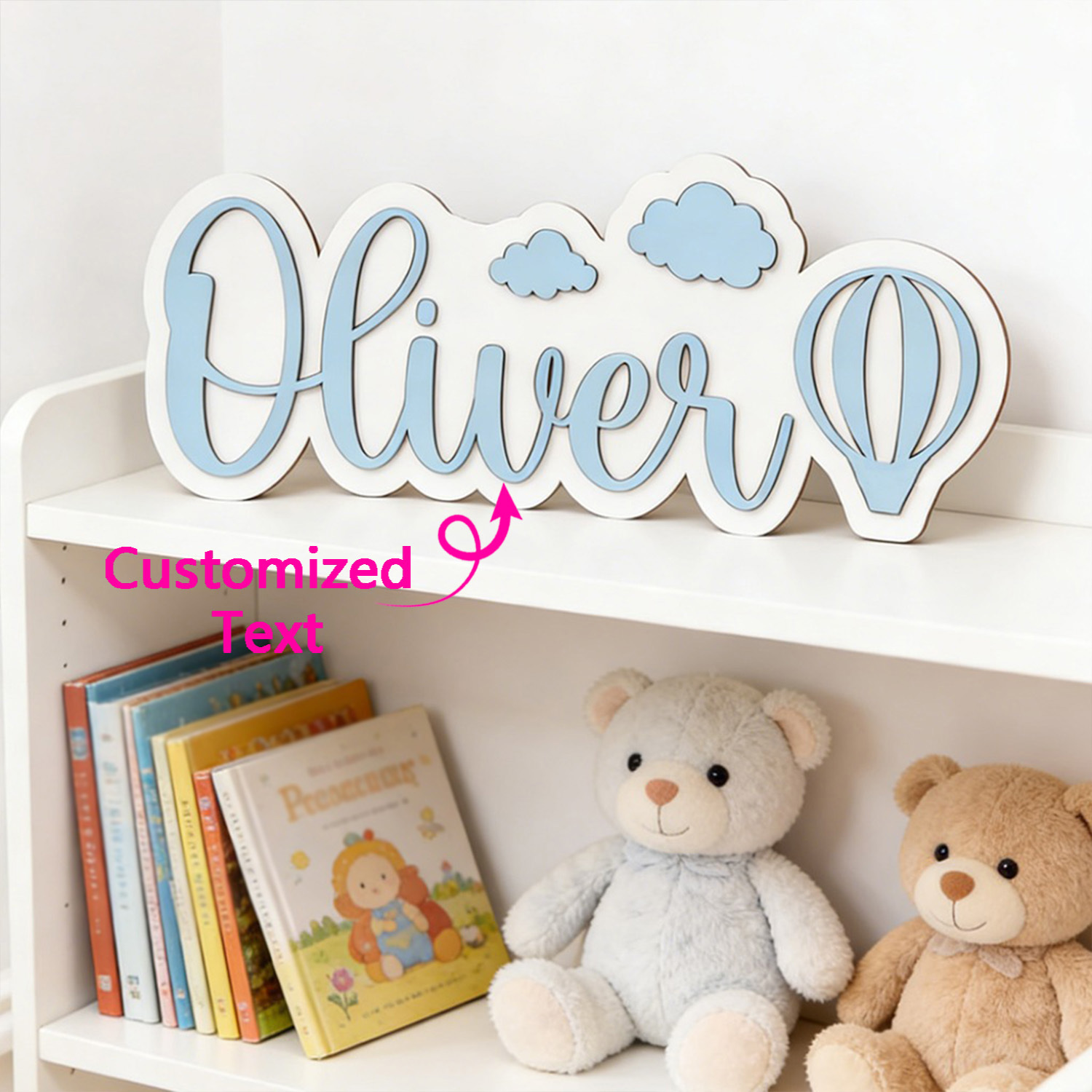 Home Decor For Birthday - Персонализированная табличка для комнаты с воздушным