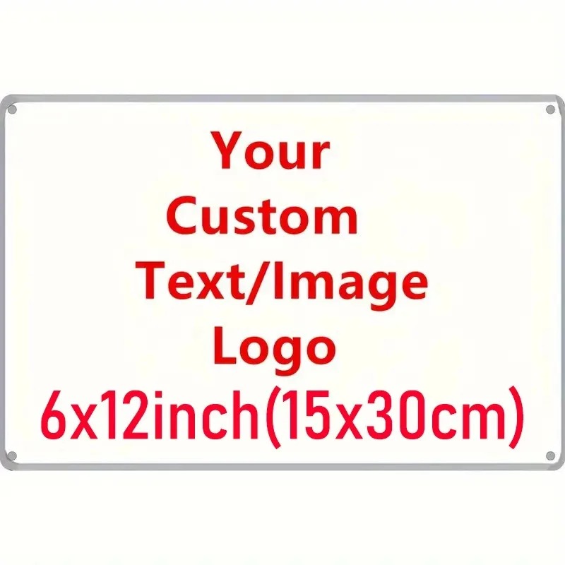 Home Decor Logo - [2D плоская] Металлическая табличка 6×12 дюймов