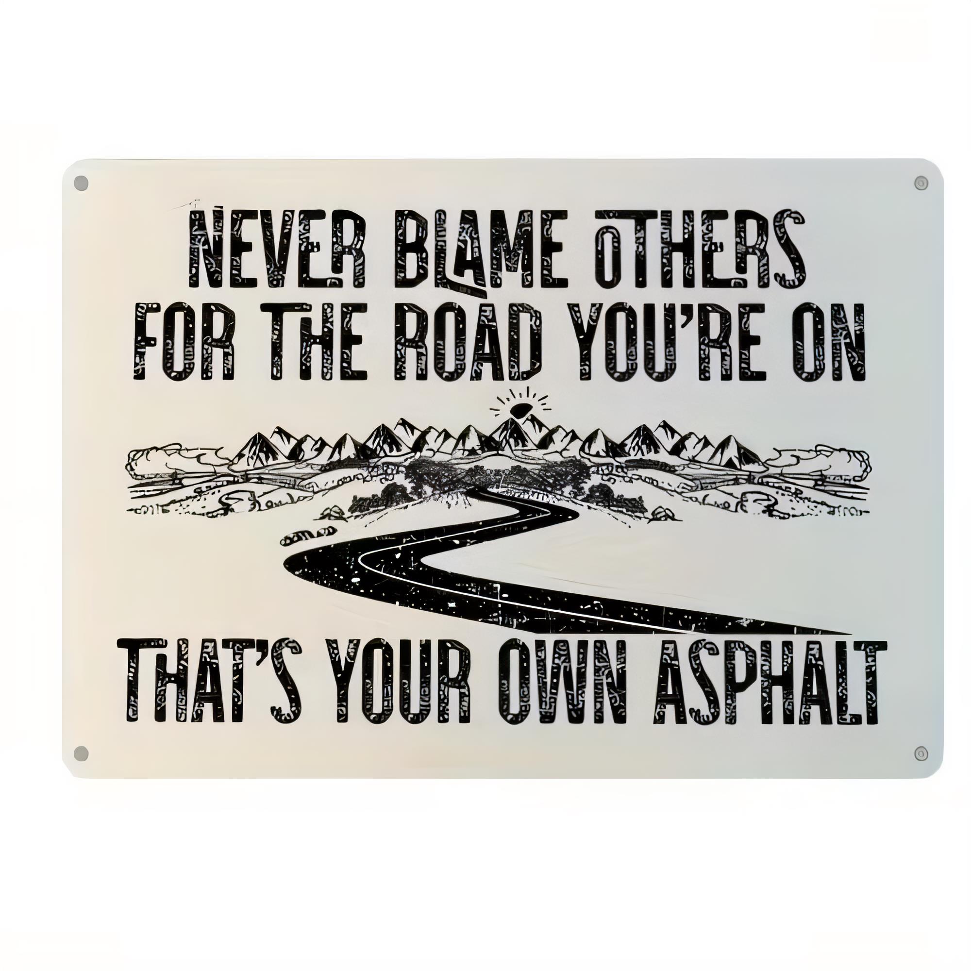 Home Decor Quotes On Wall - Металлическая табличка с забавной цитатой: «Никогда