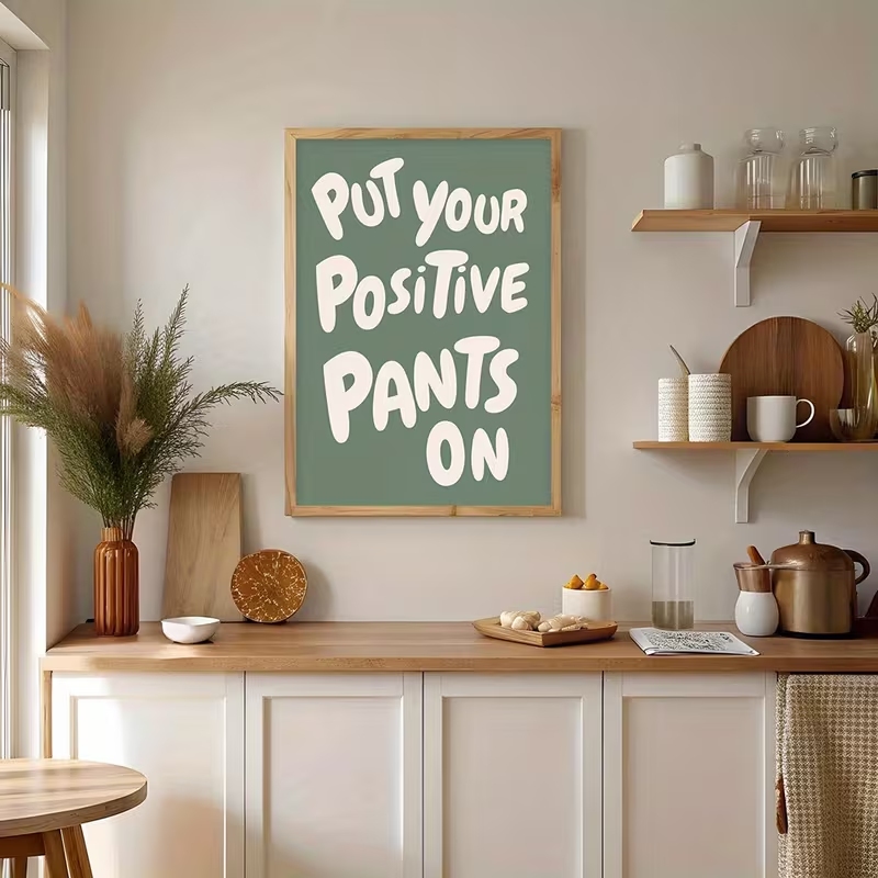 Современный зеленый постер с ц – обзор и цена Home Decor Quotes On Wall