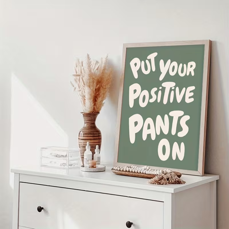 Современный зеленый постер с ц – обзор и цена Home Decor Quotes On Wall