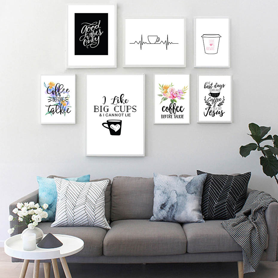 Современные постеры с цитатой  – обзор и цена Home Decor Quotes On Wall