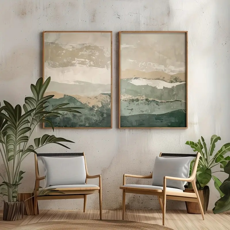 Набор из 2-х картин: Абстрактн – обзор и цена Home Decor Korea