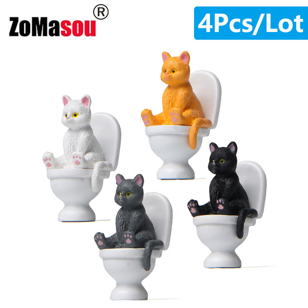 Статуэтка кошки сидя на унитаз – обзор и цена Home Decor Korea
