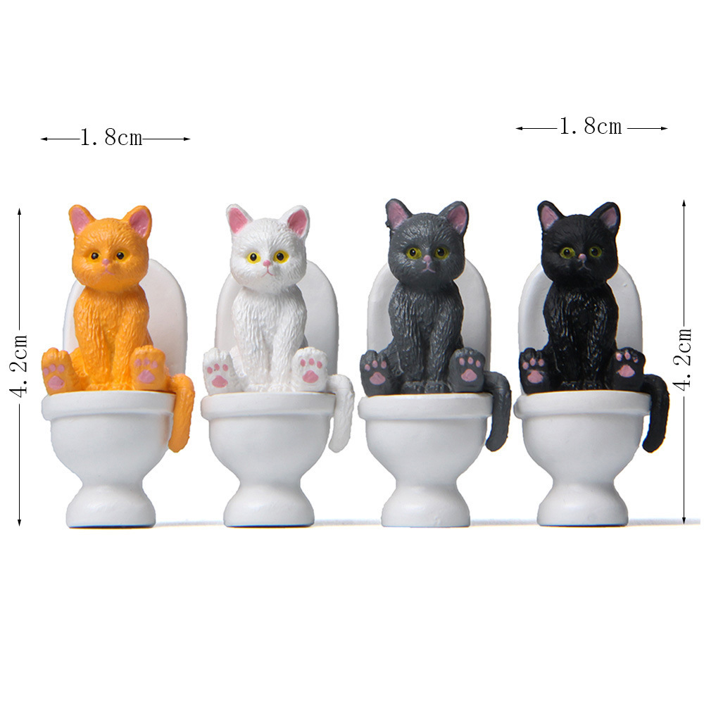 Статуэтка кошки сидя на унитаз – обзор и цена Home Decor Korea