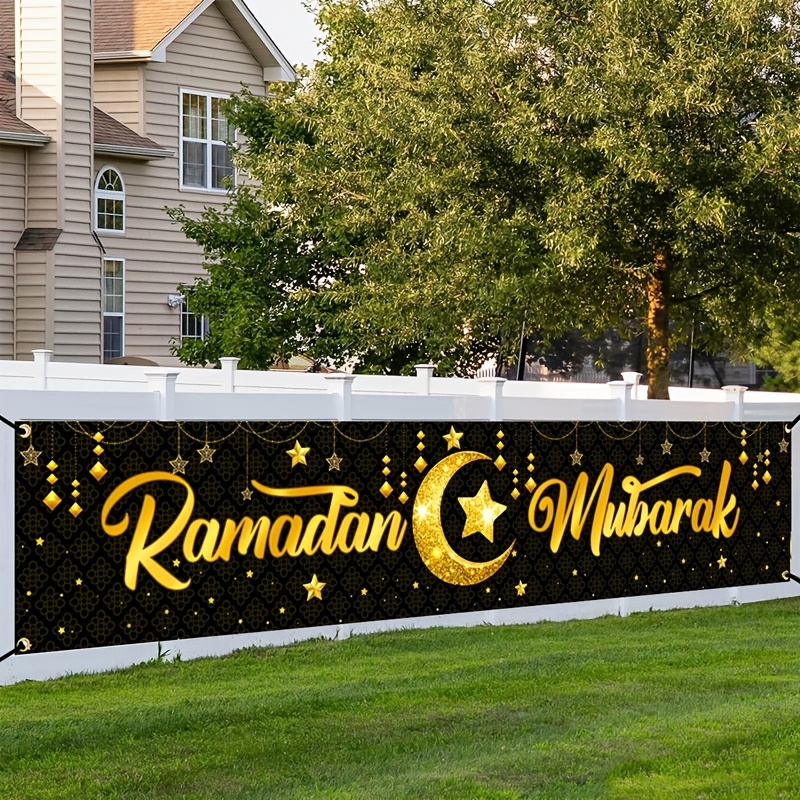Баннер VIKAMA с золотой фольго – обзор и цена Home Decor Ramadan