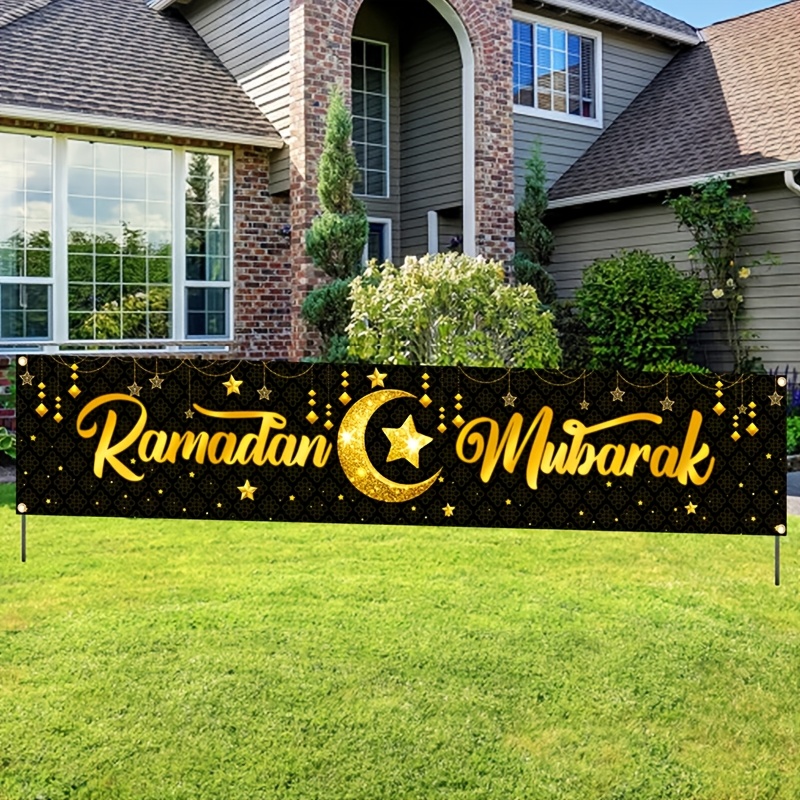 Баннер VIKAMA с золотой фольго – обзор и цена Home Decor Ramadan