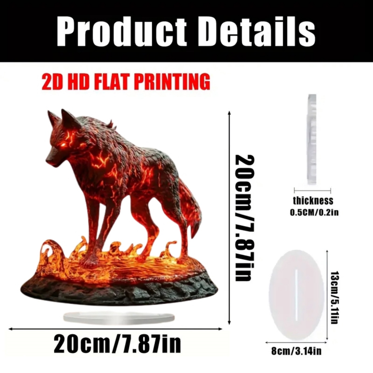Статуя пламенного волка, 2D пл – обзор и цена Home Decor Kit