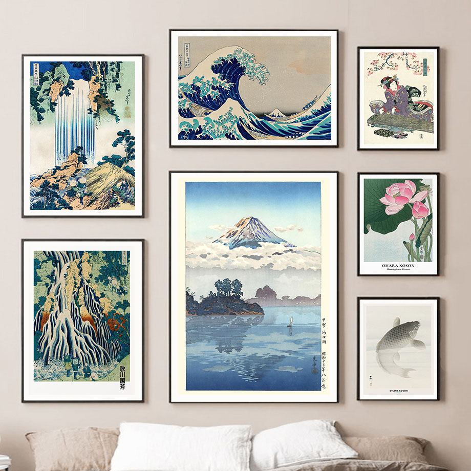 Hokusai Ohara Koson японский х – обзор и цена Home Decor Japanese