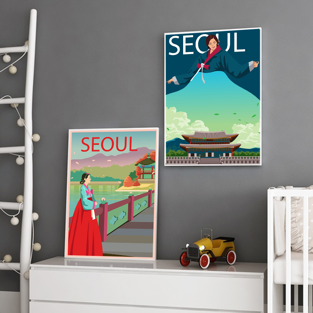 1 шт. безрамная картина на хол – обзор и цена Home Decor Korea